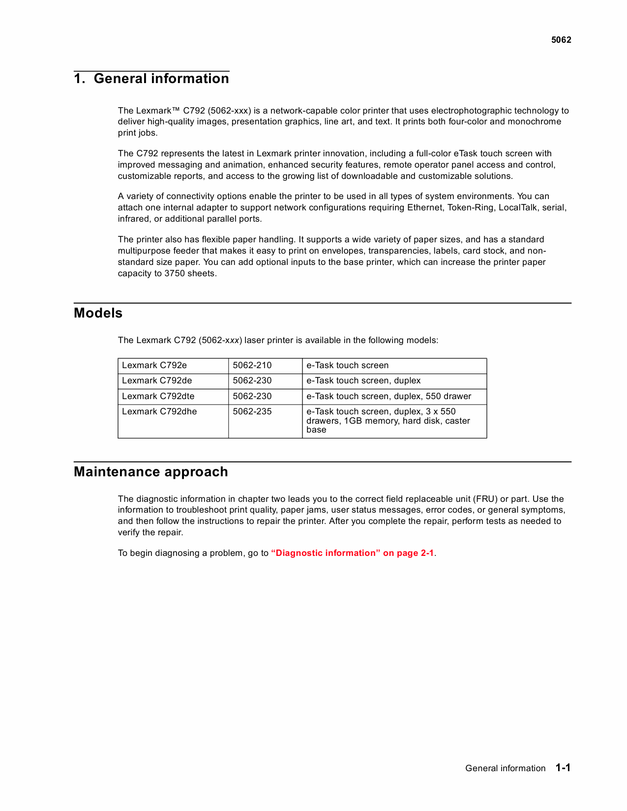 Lexmark C C792 5062 Service Manual-2